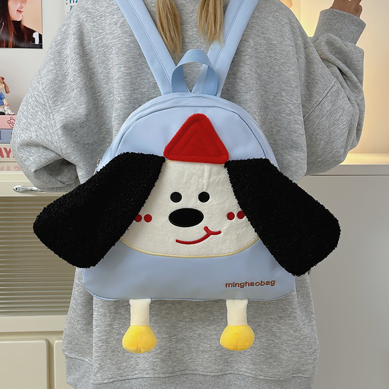 Cute new cartoon mini schoolbag, Japanese-style soft girl, playful doll backpack, versatile and casual backpack details Picture