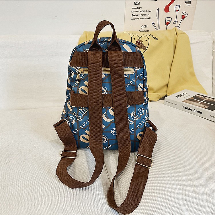 2025 New style simple and casual backpack, fashionable large-capacity single-shoulder bag, lightweight travel bag, stylish and versatile backpack Specification drawing