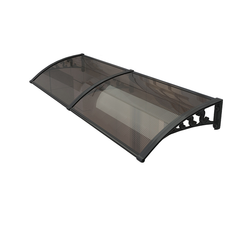 Polycarbonate sheet canopies, outdoor household doors, rain shelters, balcony window sunshades, silent eaves rain shelters for sun protection Item Picture