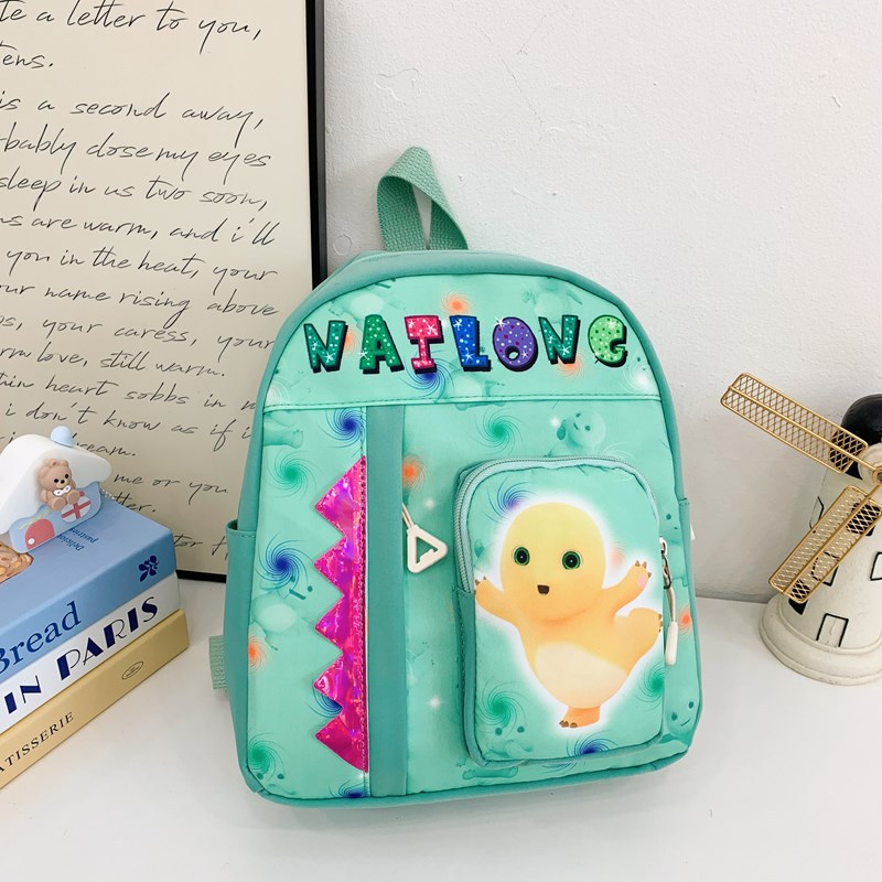 Wholesale of new children's backpacks, cute cartoon and trendy milk dragon backpacks for small, medium and large classes in kindergartens details Picture