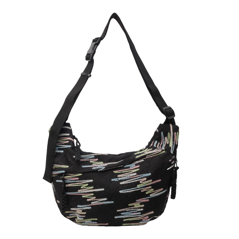 Summer big bag ladies 2024 New fashionable and trendy single-shoulder bag with large capacity for classes and commuting, crossbody dumpling bag Item Picture