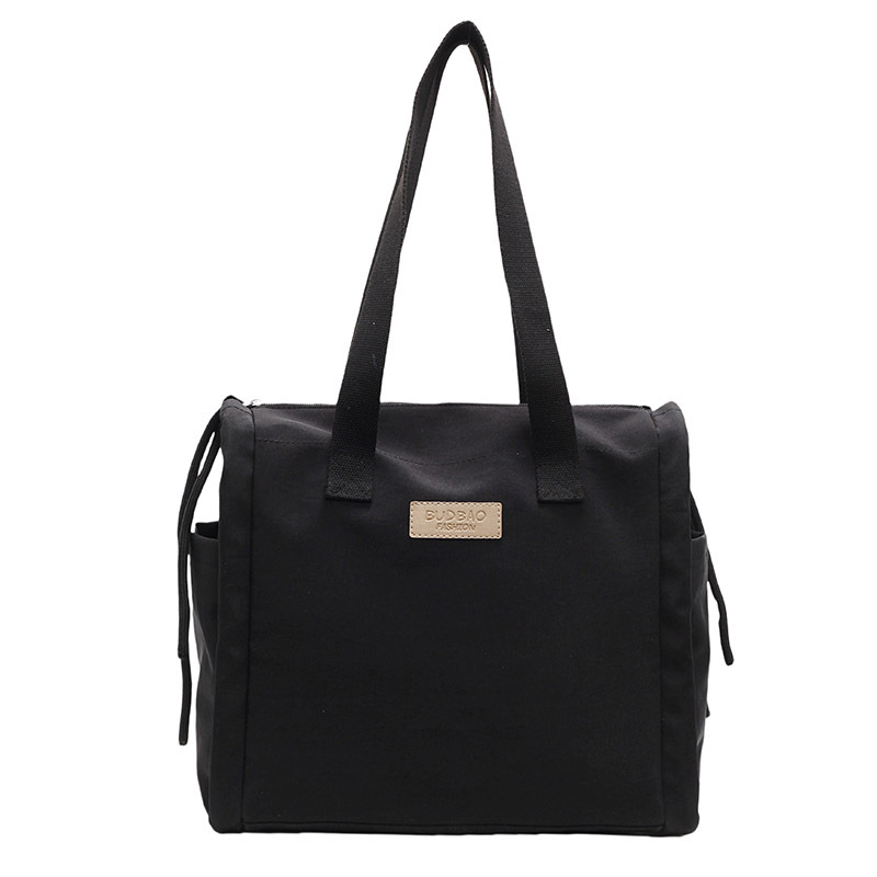 Large-capacity tote handbag, 2025 new style Korean laid-back style casual, simple and lightweight women's crossbody bag for shopping Item Picture