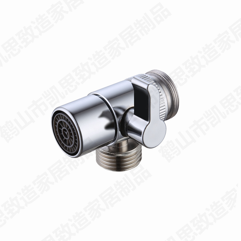 Faucet water outlet switching valve, water divider valve, all-copper water divider, 22 inner thread water inlet valve, mirror light bathroom accessories full figure