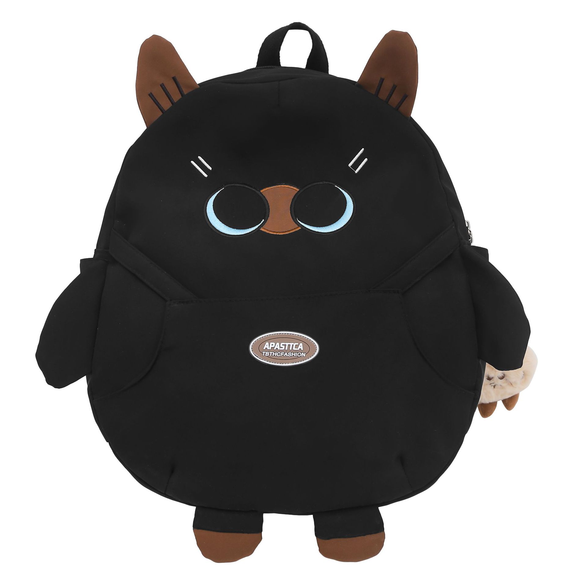 The new Korean version schoolbag is lightweight and has a large capacity. It is a backpack for students in grades three to six and a cartoon cat backpack Item Picture