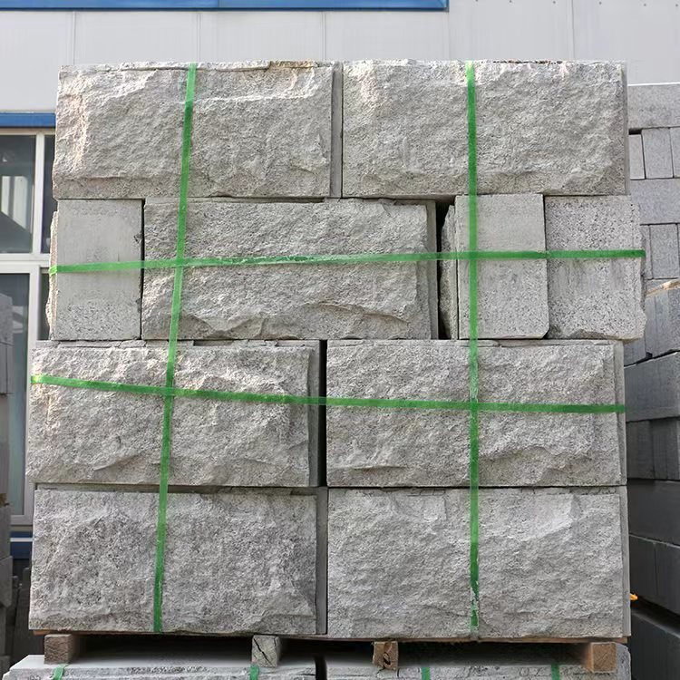 Granite, mushroom stone, flower bed stone, marble, sesame grey stone, exterior wall tiles, building curtain wall, concave-convex surface, door stack stone Application Scenario