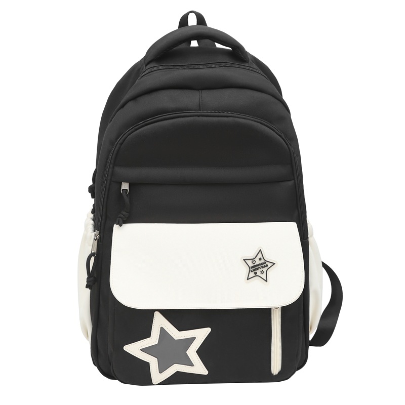 Japanese-style ins dopamine color contrast high appearance level school style backpack for girls large capacity middle school students two-piece backpack Item Picture
