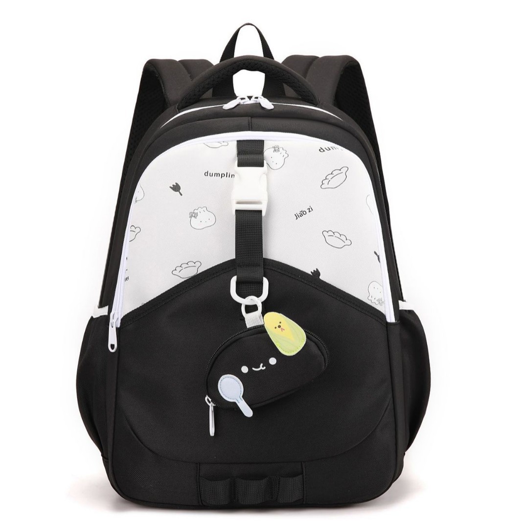 High-quality schoolbag for girls in the Korean ins school style with contrasting colors, multi-layered backpacks for boys in grades 3 to 6 Item Picture