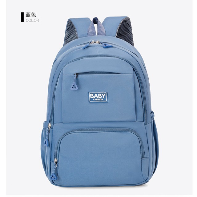 2025 New large-capacity student schoolbag, simple computer bag for both boys and girls, nylon backpack for junior high school students Specification drawing
