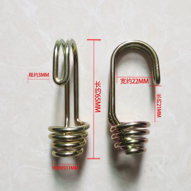 Luggage straps, double-wire pull hooks, spring hooks, stainless steel hooks, electric vehicle luggage rack hooks, binding strap hooks Application Scenario