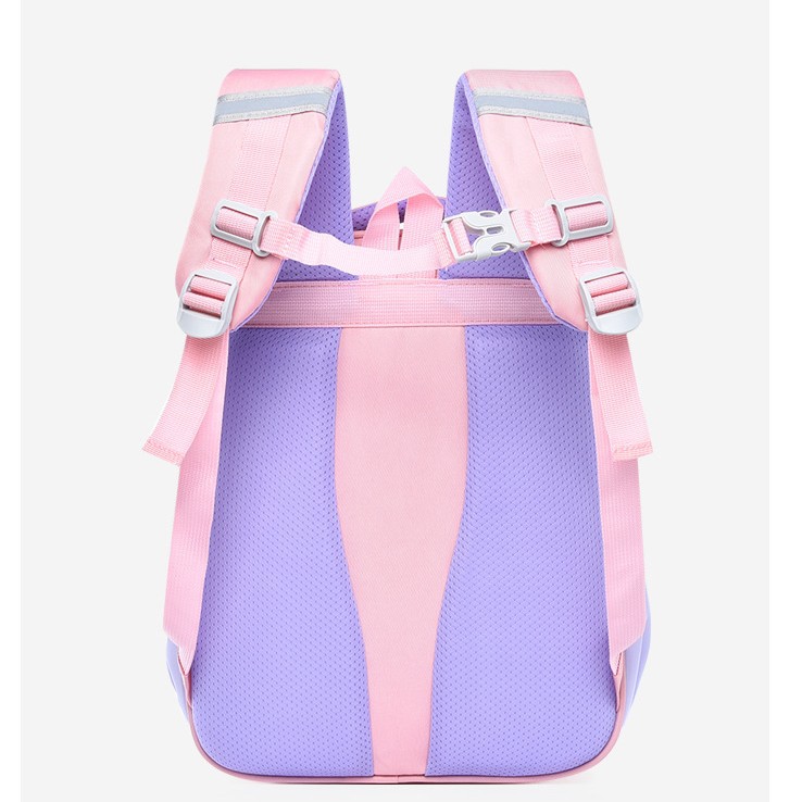 Cute schoolbag for girls, large-capacity, multi-compartment, lightweight backpack for grades one to four Specification drawing