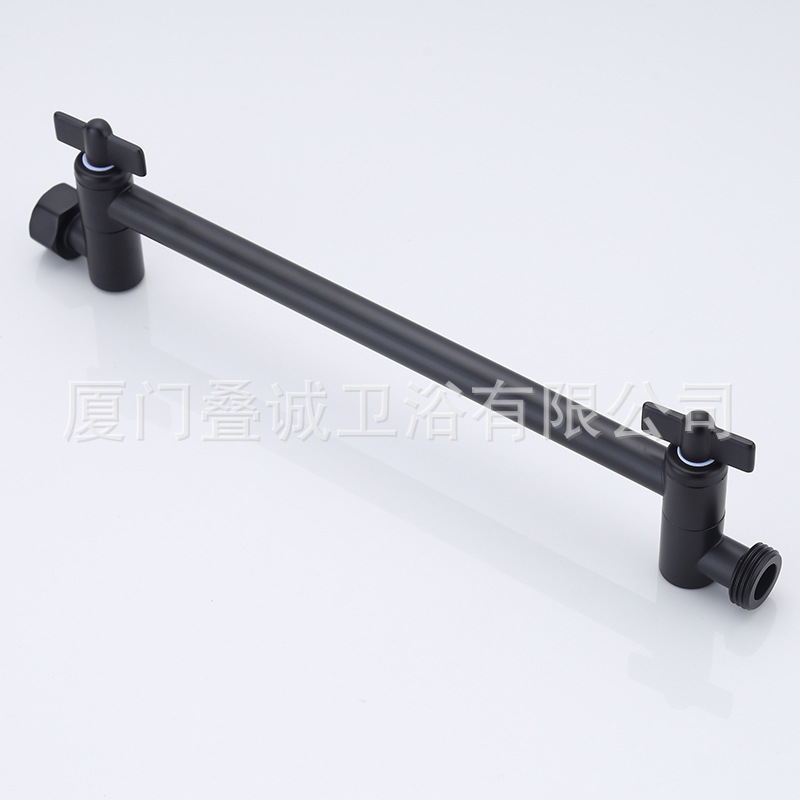 Cross-border shower head base extension rod, adjustable stainless steel shower head arm bracket extension rod for foreign trade top spray connection full figure
