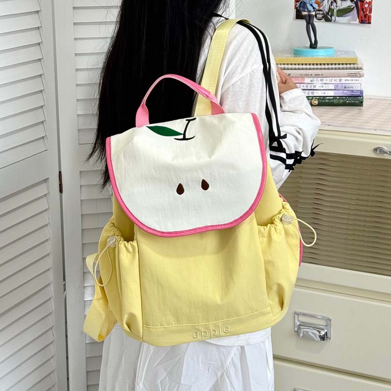 New high-appearance-level, fresh and sweet multi-color fruit backpack for primary school students in grades 3 to 6, lightweight and large-capacity backpack full figure
