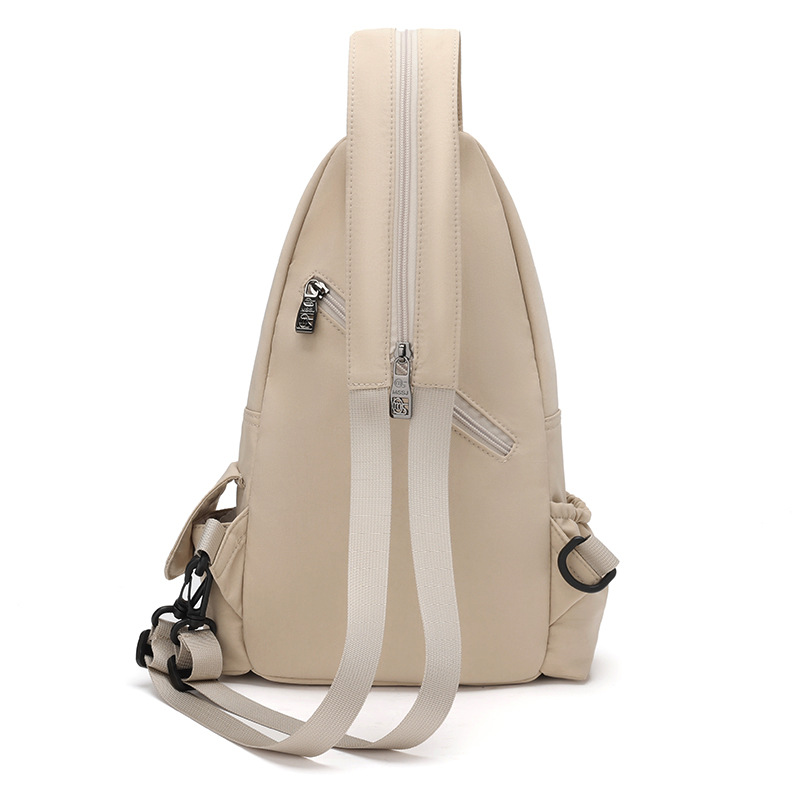 Street style Hong Kong style chest bag 2025 Cross-border new casual waist bag ins style couple large capacity single-shoulder crossbody bag Specification drawing