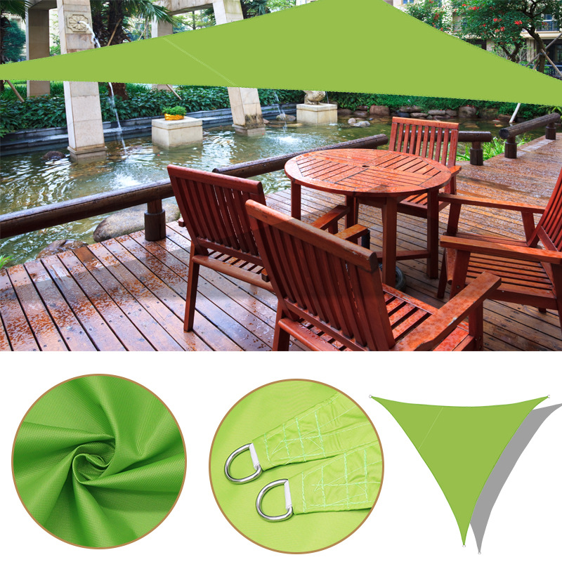 3*3* 4.3-meter right-angled triangular sunshade sail garden outdoor canopy waterproof and UV-resistant sunshade canopy details Picture