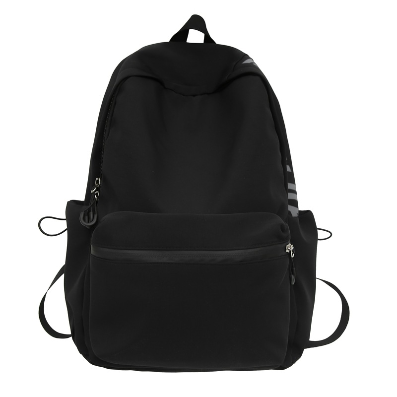 Forest-style ins soft girl, solid-colored girl, large-capacity backpack for junior high school students, high appearance level, macaron travel bag Item Picture