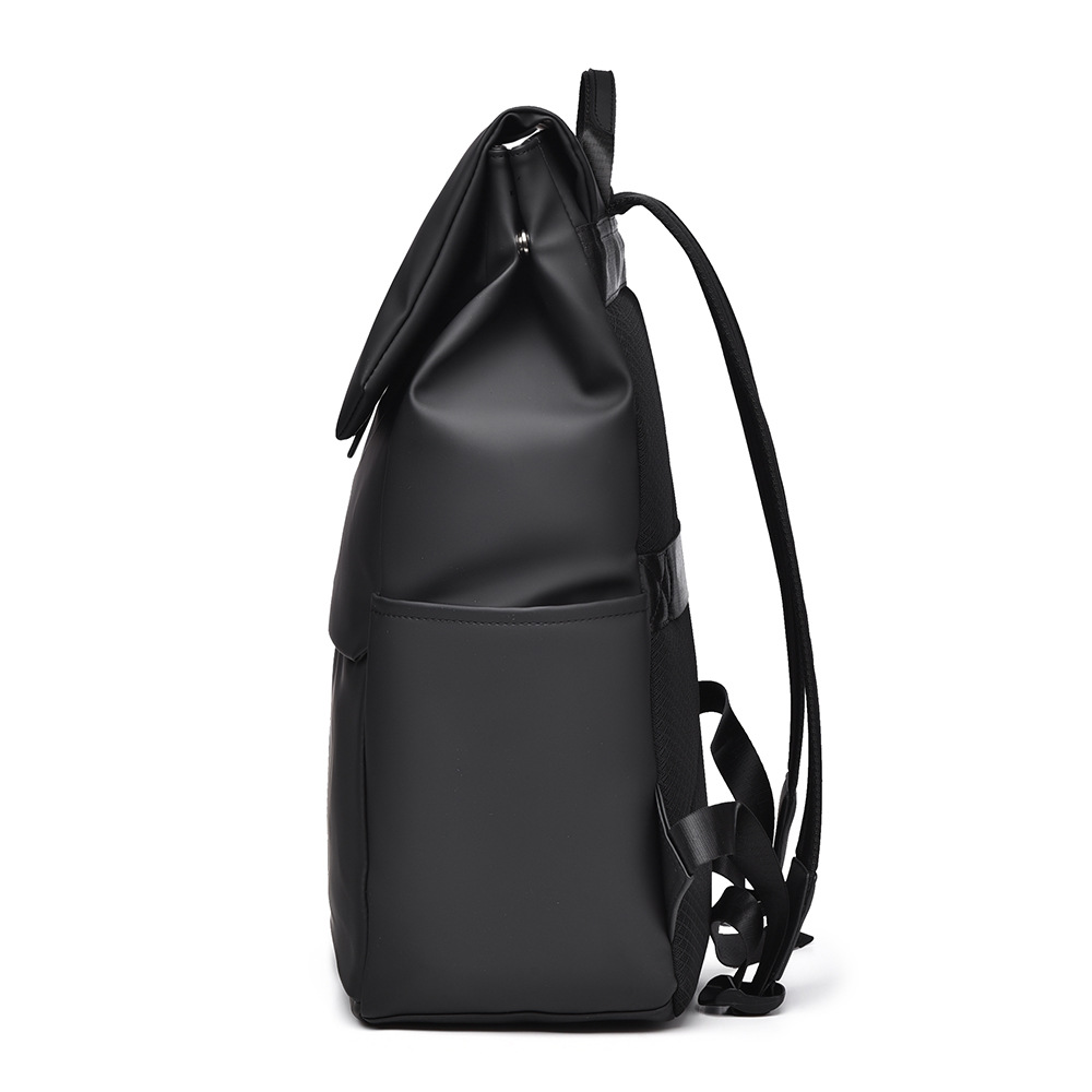 A new cross-border men's casual backpack, a fashionable and trendy backpack with large capacity, simple and casual, and solid color Specification drawing