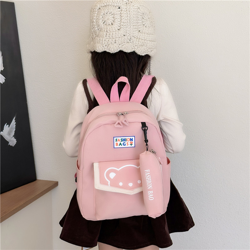 Cute kindergarten schoolbags for girls, travel bags for primary school boys, and casual backpacks details Picture