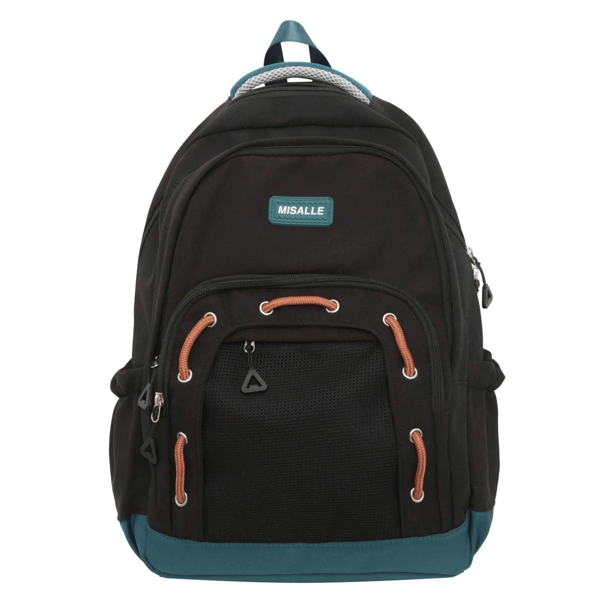 Japanese workwear style backpack with large capacity, American retro school style backpack for primary school students, sturdy and durable for men Item Picture