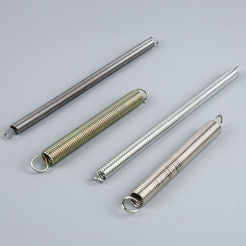 Lifting frame tension spring, return spring, hardware hook, lamp tension spring, stainless steel middle ear, circular hook, tension spring Specification drawing