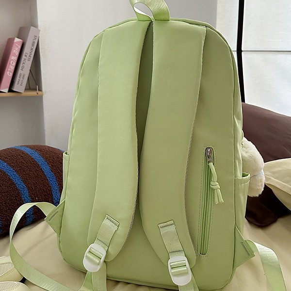 A new high-appearance-level, fresh and sweet candy-colored backpack from Forest-themed ins, a lightweight travel backpack for junior and senior high school students Specification drawing