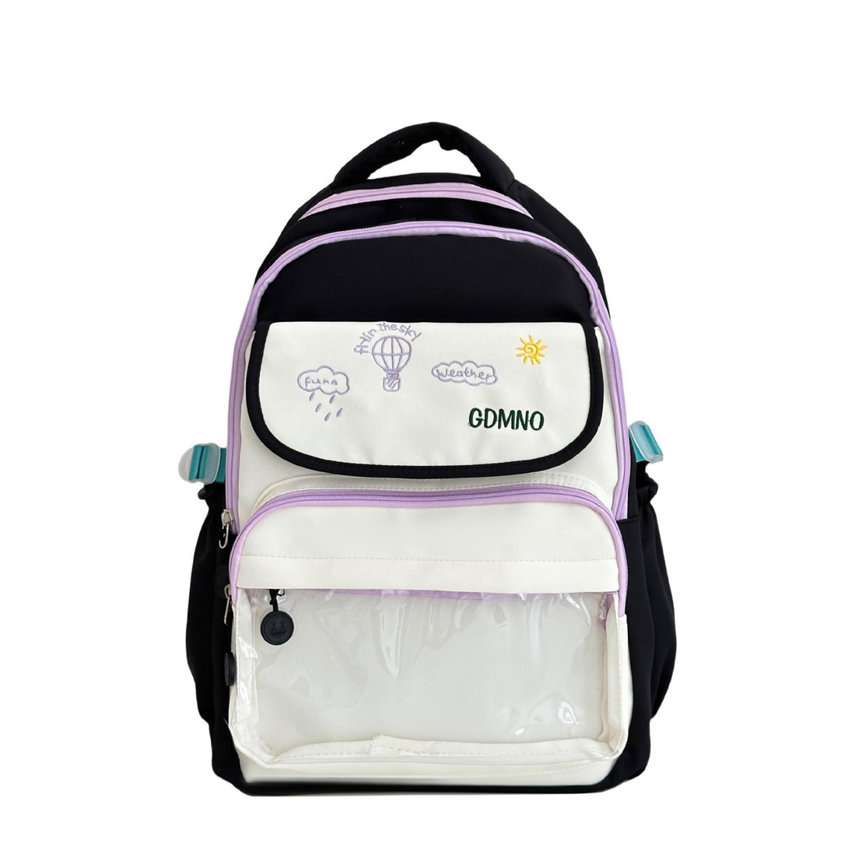 A new high-appearance-level Japanese ins fresh and sweet color-blocking tutorial bag, a lightweight and large-capacity backpack for junior and senior high school students Item Picture