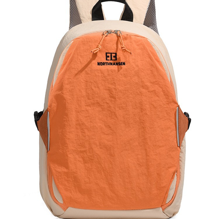 New high-appearance-level forest-themed schoolbag for women, with contrasting colors, casual, simple, lightweight, fashionable and versatile for commuting, large-capacity backpack Item Picture