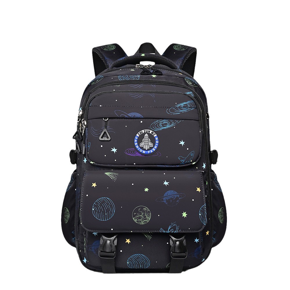 New school backpack for primary school students, 3-6 grade children's backpacks, lightweight, large-capacity, spine-protecting and weight-reducing boys' schoolbags Item Picture