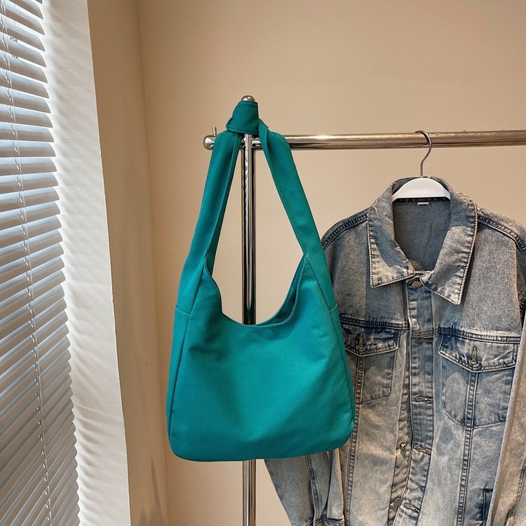 2025 New Japanese-style casual canvas single-shoulder bag, Korean-style school-style tote bag, large-capacity commuting bag for classes Specification drawing