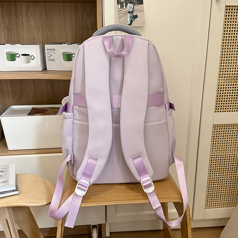 A new Japanese-style, high-appearance-level, fresh and sweet, transparent, pain-relieving bag for junior and senior high school students with a large capacity Specification drawing