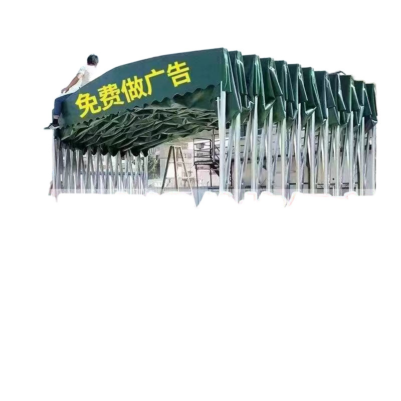 Sliding awning, outdoor mobile tent, retractable food stall, night snack shed, large warehouse canopy, parking shed - free shipping for one piece Item Picture