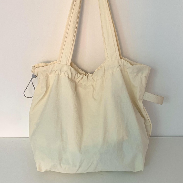 2024 New cute dog embroidered single-shoulder bag, large capacity, laid-back style tote bag, student commuting bag for classes Specification drawing