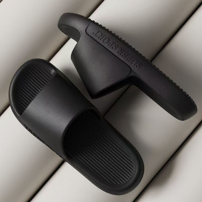 Men's summer indoor home bathing couple anti-slip women's cooling slippers with a feeling of stepping on feces 2