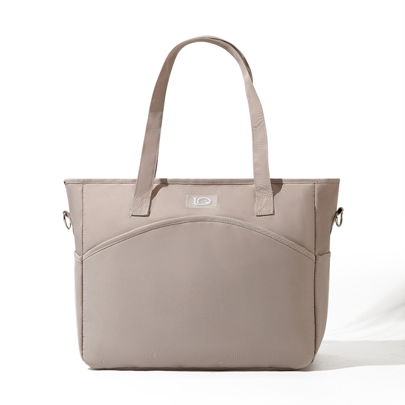 New fashionable mom bag, large-capacity hand-held crossbody bag, lightweight mom bag, multi-pocket baby and mother bag for going out Item Picture