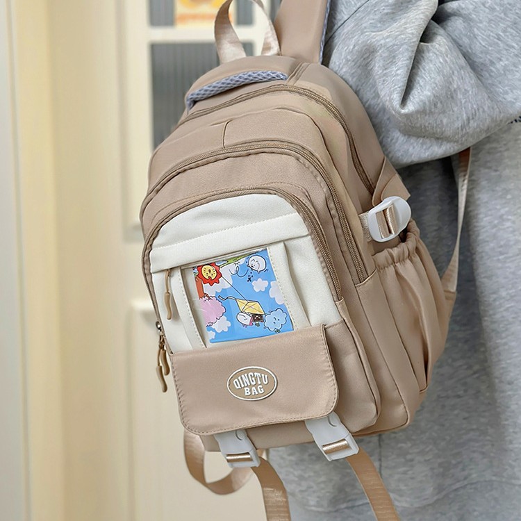 Japanese-style ins pain-relieving schoolbag for junior high school girls, high school and college students, large-capacity, lighter-burden backpack for girls Specification drawing