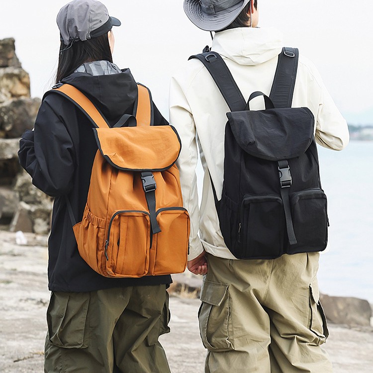 Mountain-themed lightweight outdoor sports backpack, men's large-capacity travel backpack, multi-pocket hiking and mountain climbing backpack details Picture