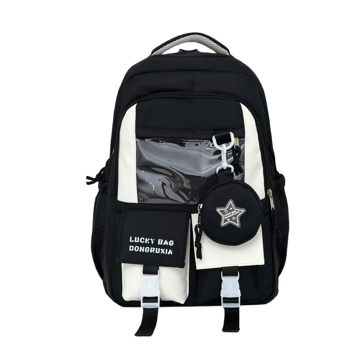 A new high-appearance-level Japanese-style, fresh, sweet and cute, transparent pain bag for junior and senior high school students Item Picture