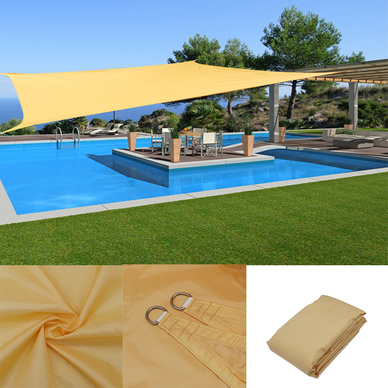 Cross-border bestsellers: 3* 5-meter European and American sunshade sail, triangular sail, four-corner sail, outdoor sunshade and sun protection net, sunshade canopy full figure