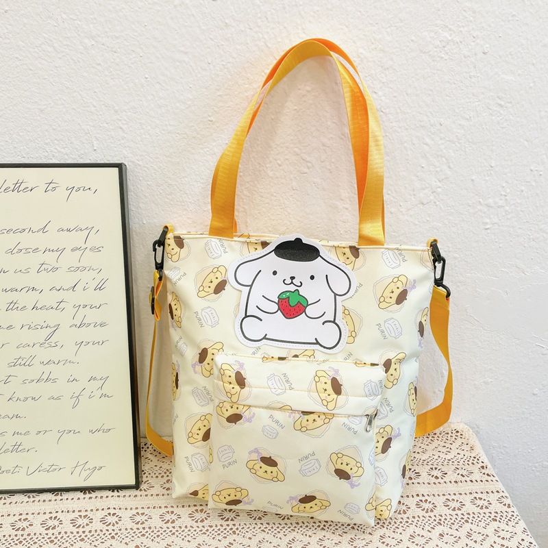 2024 New large-capacity cartoon and anime, trendy, cute and lightweight children's casual single-shoulder bag details Picture