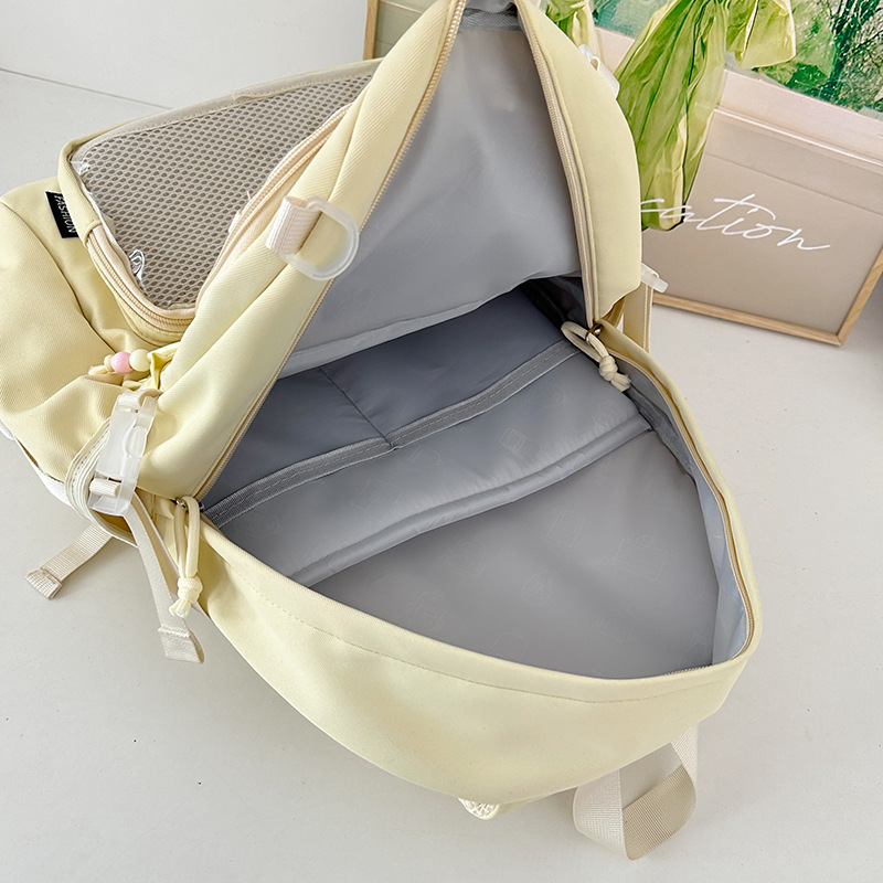 Ballet-style pleated lace pain bag schoolbag, large-capacity backpack for junior and senior high school students, ins 2D kid bag backpack Application Scenario