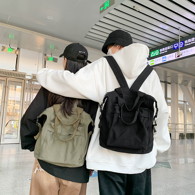 The 2025 new Japanese-style large-capacity backpack is a versatile, retro, and simple commuting travel backpack for students details Picture