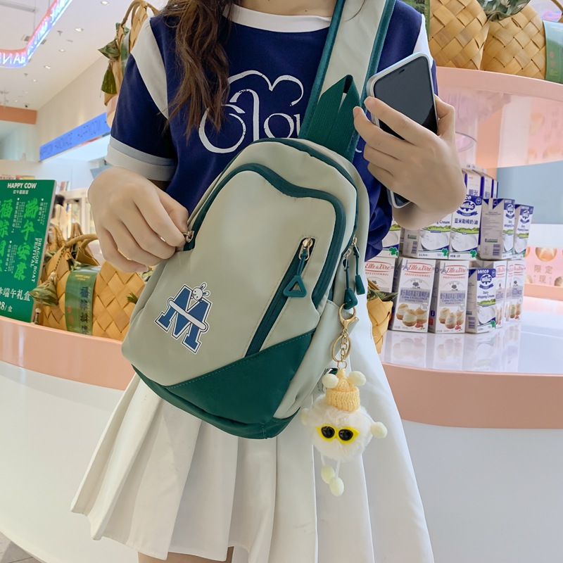 2025 New American-style retro large-capacity backpack, Korean-style trendy and versatile backpack, fashionable and casual crossbody bag details Picture