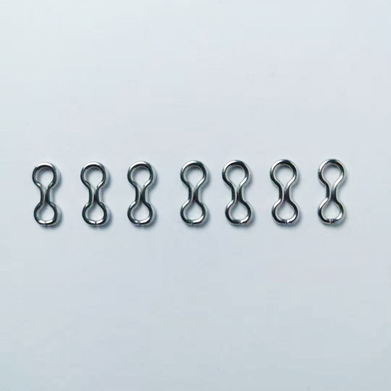 Wire bending and forming processing, steel wire, stainless steel special-shaped spring steel wire, 8-shaped buckle wire forming, spring fishing gear Specification drawing