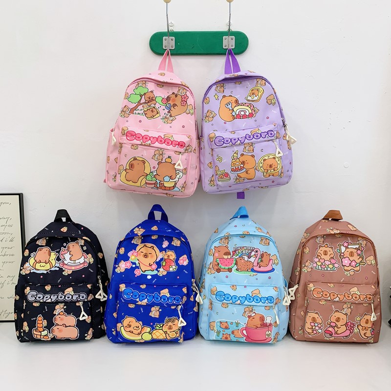 The 2025 new cartoon cute, high-appearance-level, large-capacity schoolbag for students transitioning from primary to junior high school, which reduces the burden and protects the spine, is a fashionable backpack full figure
