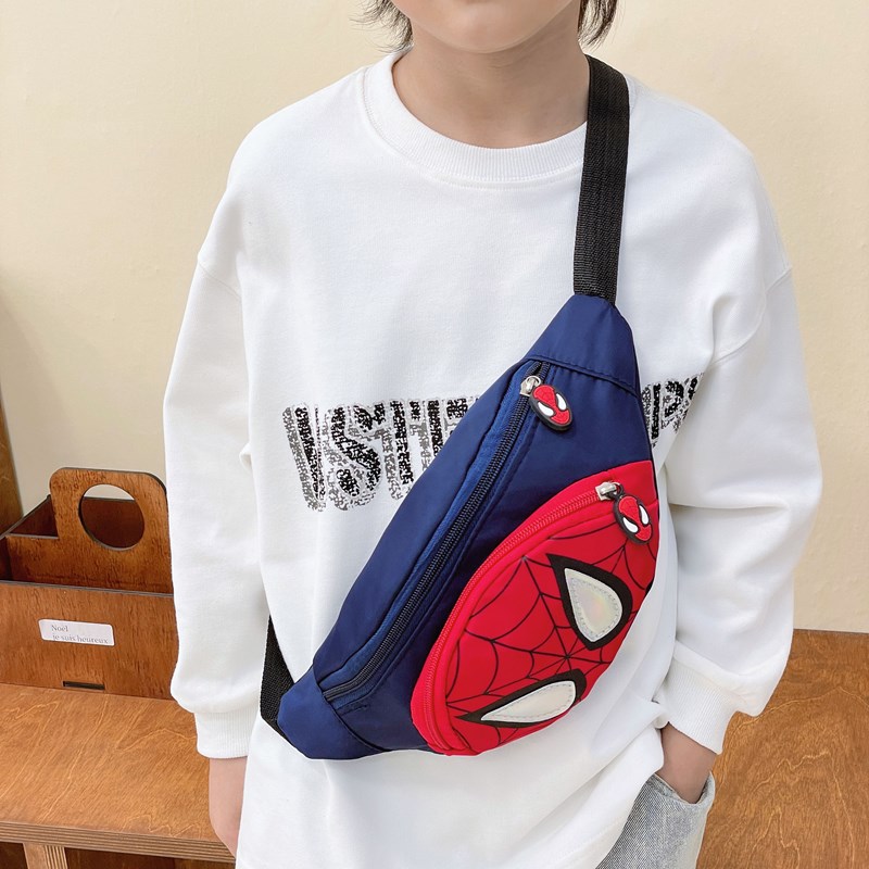 New children's crossbody bag, light bag, cartoon and cute printed baby chest bag, stylish light small waist bag for boys and girls Application Scenario