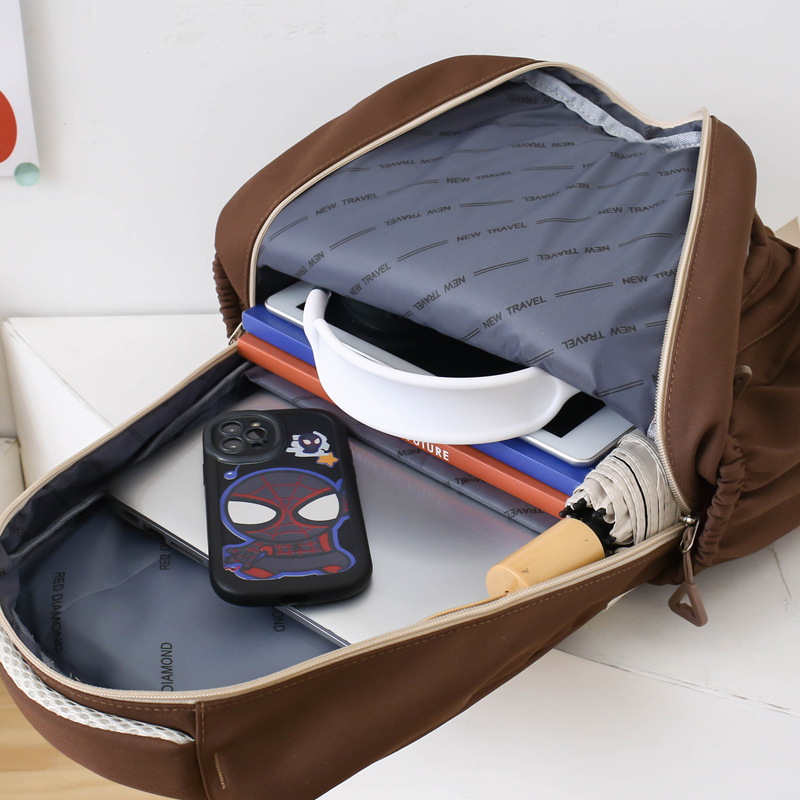 The 2025 new cute women's backpack in Korean style is versatile, casual, fresh and sweet. It's a light backpack for shopping and traveling Application Scenario