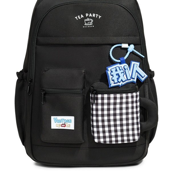 The new forest-themed ins high-appearance-level fresh and sweet candy-colored backpack is a spring outing travel backpack for junior and senior high school students Item Picture
