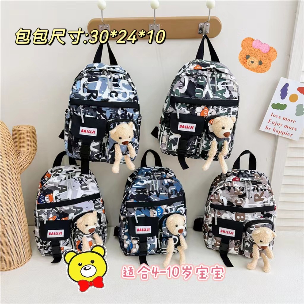 Children's backpacks 2023 Cartoon Backpacks, large-capacity girls' schoolbags, Kindergarten backpacks, and Leisure travel schoolbags full figure