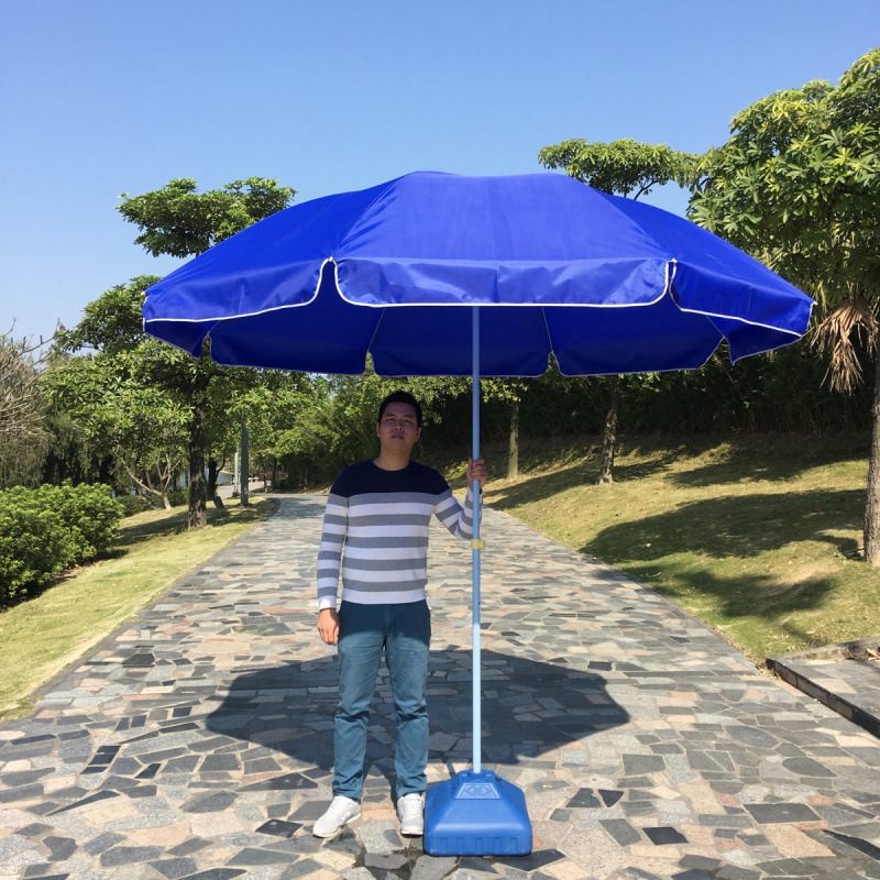 Outdoor sun umbrellas and sunshades for shops, thickened sun protection base, agricultural umbrellas, large courtyard umbrellas, commercial street stalls, direct hair Application Scenario