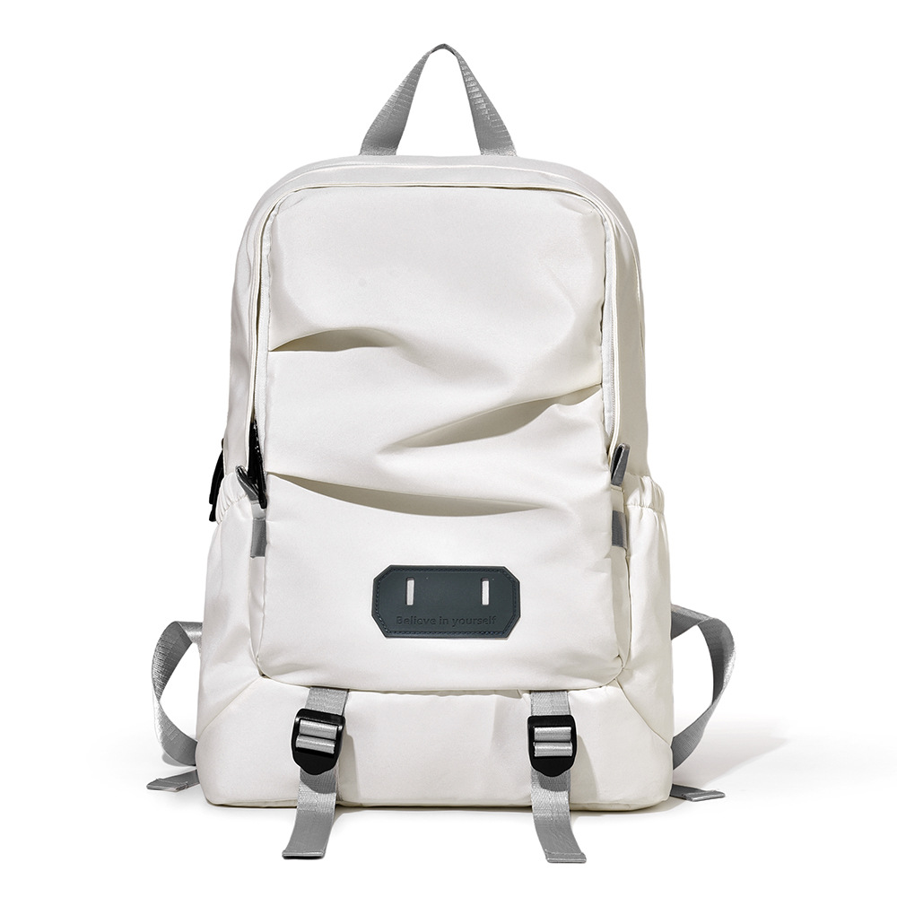 New product backpacks for girls: simple and color-blocked fashionable backpacks, large-capacity casual travel backpacks, and college student schoolbags Item Picture