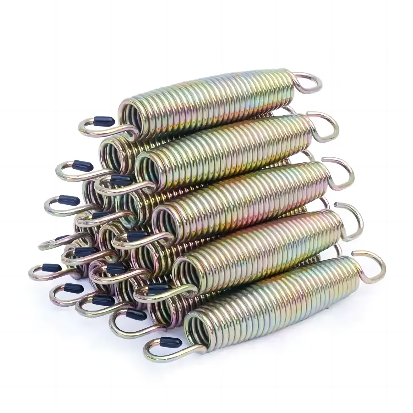 14 cm hooked trampoline tension spring, trampoline spring processing, fitness equipment tension spring, stainless steel tension spring, double hook tension details Picture